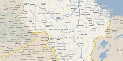 Karta je detaljna karta Guayana