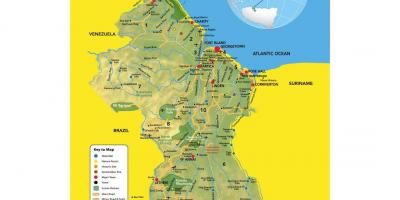 Karta Gvajana lokacija karti 